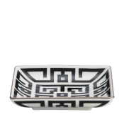 Ginori Labirinto Black Square Bowl - 5.3"